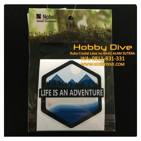 [P-143] Nobel Sticker Life is an Adventure Accessories Diving