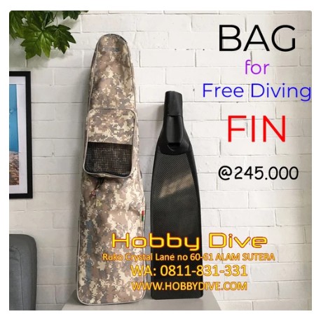 Nobel Bag For Free Diving Long Fin Bag Camo Brown