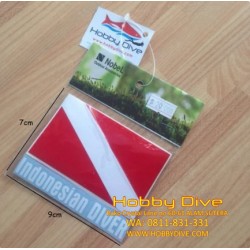 Nobel Sticker Flag "Indonesia Diver" P-061