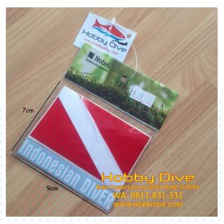 Nobel Sticker Flag "Indonesia Diver"