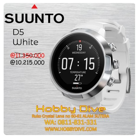 [SU-D5-WH] SUUNTO D5 Dive Computer White Scuba Diving