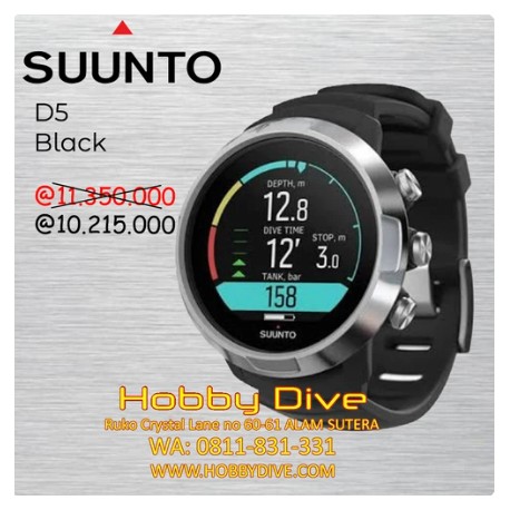 SUUNTO D5 Dive Computer Ring White - Black Scuba Diving