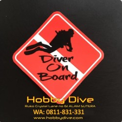 [HD-508] DIVING STICKER Waterproof Diver On Board Scuba Diving Accessories