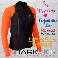 SHARKSKIN Performance Wear Long Sleeve Woman Orange SHA-TOP01