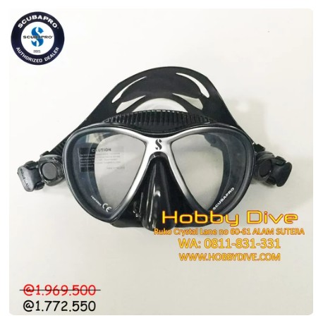SCUBAPRO Dive Mask Synergy Twin Trufit Black Silver Scuba Diving
