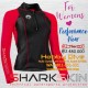 SHARKSKIN Performance Wear Long Sleeve Woman Orange SHA-TOP01