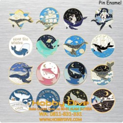 Whale Pin Enamel - Brooch - Badge Ocean Animal HD- 425