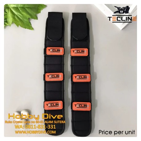 TECLINE Shoulder Pad with Orange Tecline Logo - Scuba Diving