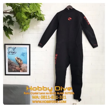 Bare Wetsuit Velocity Ultra Full 3mm Man Lava - Scuba Diving