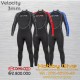 BARE 3MM VELOCITY FULL SUIT - MEN'S - Alat Diving Wetsuit - Merah