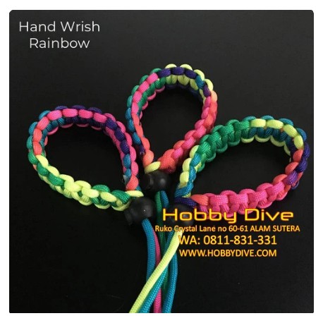 [HD-230] Lanyard Rainbow Hand Wrist Camera Strap Torch Scuba Diving Accessories