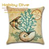 Cushion Cover Marine Life Sea Shell Sarung Bantal HD-202