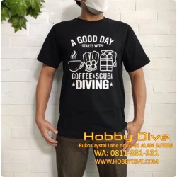 Diving T Shirt Coffee and Scuba Diving T-Shirt HD-566