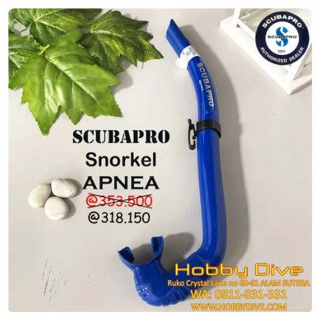 Scubapro Snorkel Apnea Black - Scuba Diving Alat Selam