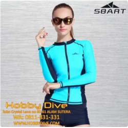 Rashguard Front Zip Long Sleeve Scuba Diving SBART HD-SB52