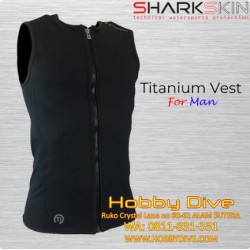 Sharkskin Titanium Chillproof Vest Full Zipper Man - Scuba Diving