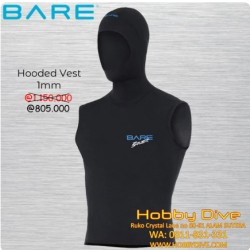 BARE Vest Hood S-Flex Hooded Vest - Scuba Diving Alat Diving