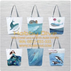 Tote Bag Ocean Searies Design Printed Beach Bag HD-449