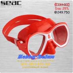 SEAC Mask Maschera Elba MD S/R Rosso - Scuba Diving Alat Diving