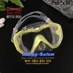 SEAC Mask Italia AS/ KL Giallo Metal Single Lens - Scuba Diving