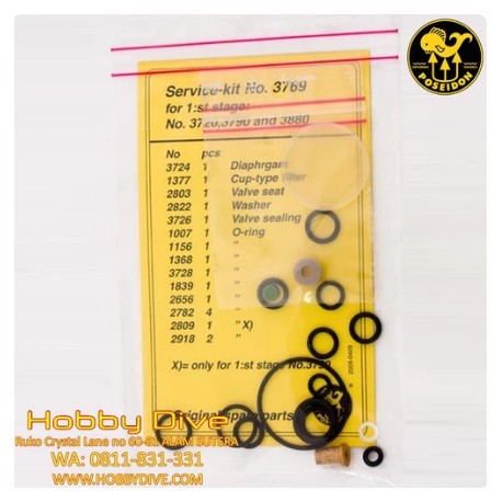 Poseidon Regulator Service Kit Cyklon 5000/ Jetstream - Scuba Diving