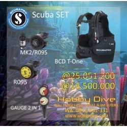 Scubapro BCD T-One package with Regulator + Octopus + Gauge