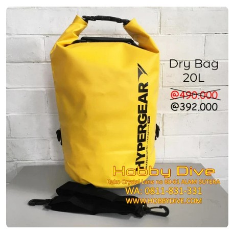 Hypergear 20L Dry Bag Yellow - HPG-301042