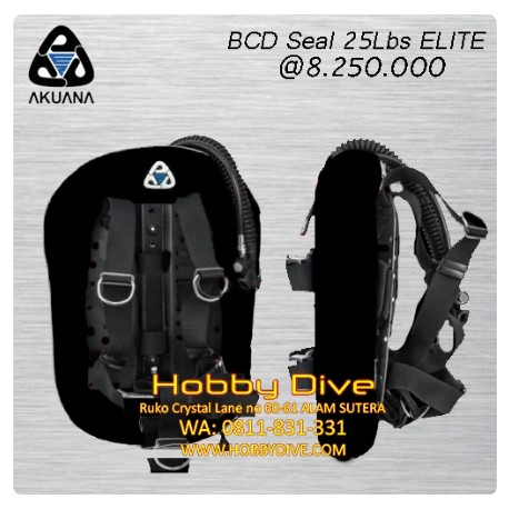 Akuana BCD Seal Single Tank Scuba Diving - ELITE 25Lbs