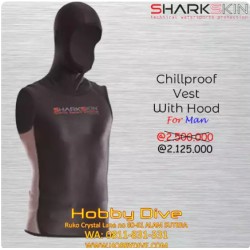 Sharkskin Chillproof Vest With Hood Mens Alat Diving