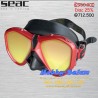 SEAC Mask Italica AS/BL LS Rosso Metal - Scuba Diving
